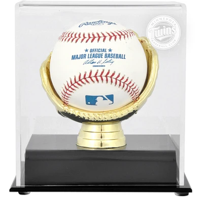 Minnesota Twins Gold Glove Single Baseball Logo Display Case