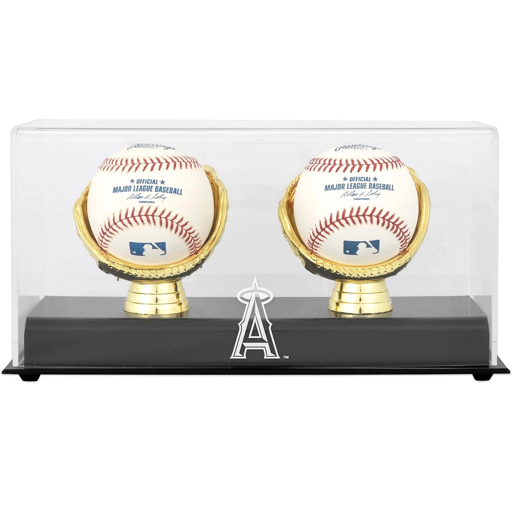 Los Angeles Angels Gold Glove Double Baseball Logo Display Case