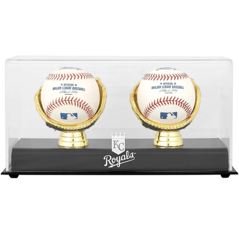 Kansas City Royals Gold Glove Double Baseball Logo Display Case