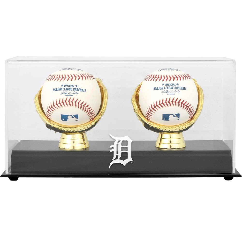 Detroit Tigers Gold Glove Double Baseball Logo Display Case