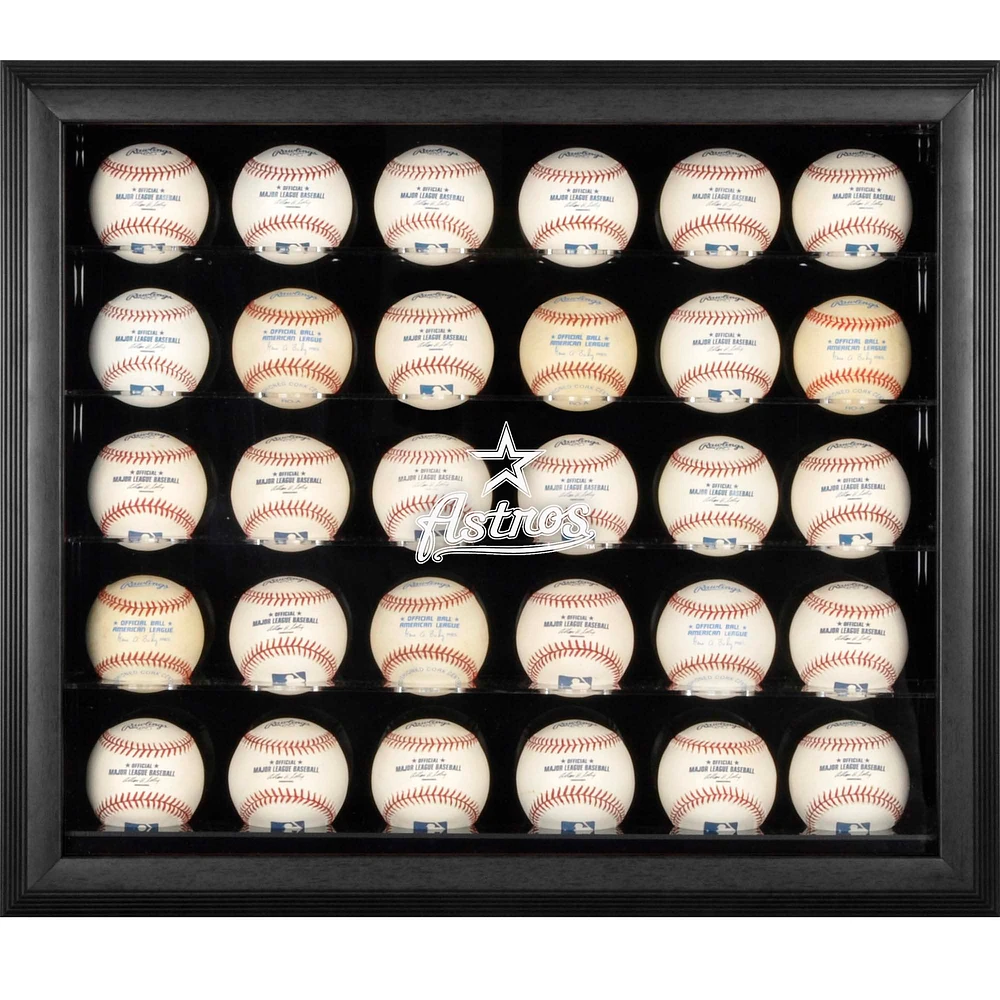 Houston Astros Logo Framed 30-Ball Display Case