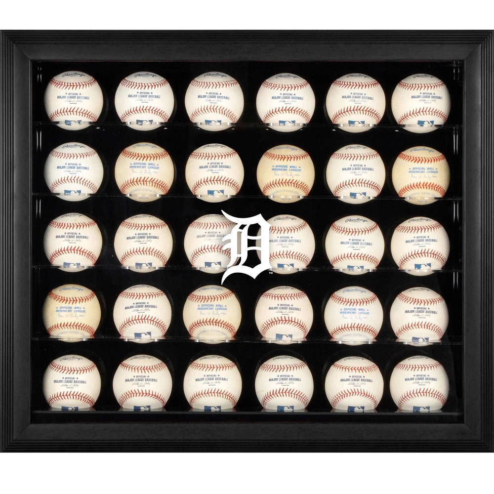 Detroit Tigers Logo Framed 30-Ball Display Case
