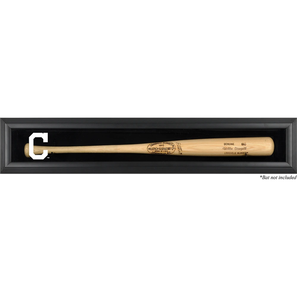 Cleveland Indians Logo Framed Wall-Mounted Single Bat Display Case