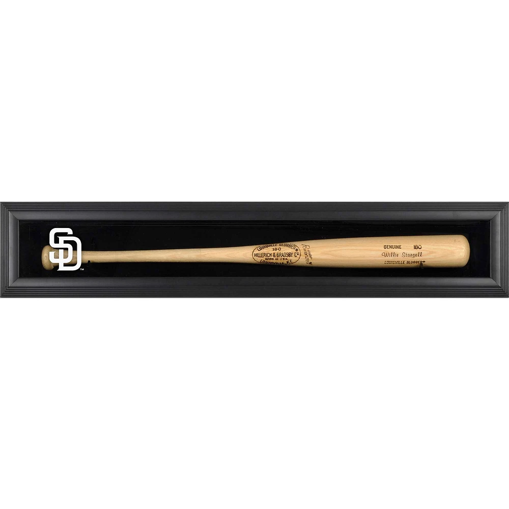 San Diego Padres Logo Framed Wall-Mounted Single Bat Display Case