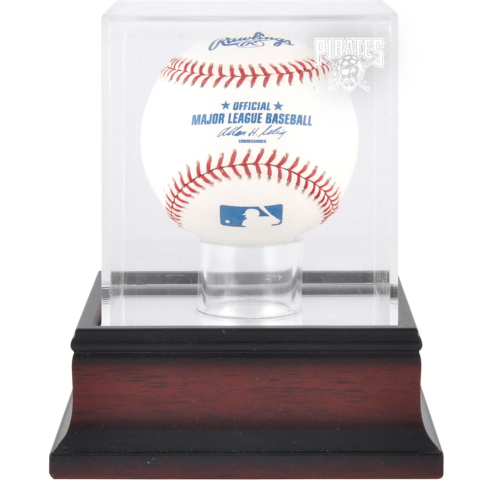 Pittsburgh Pirates Mahogany Baseball Logo Display Case
