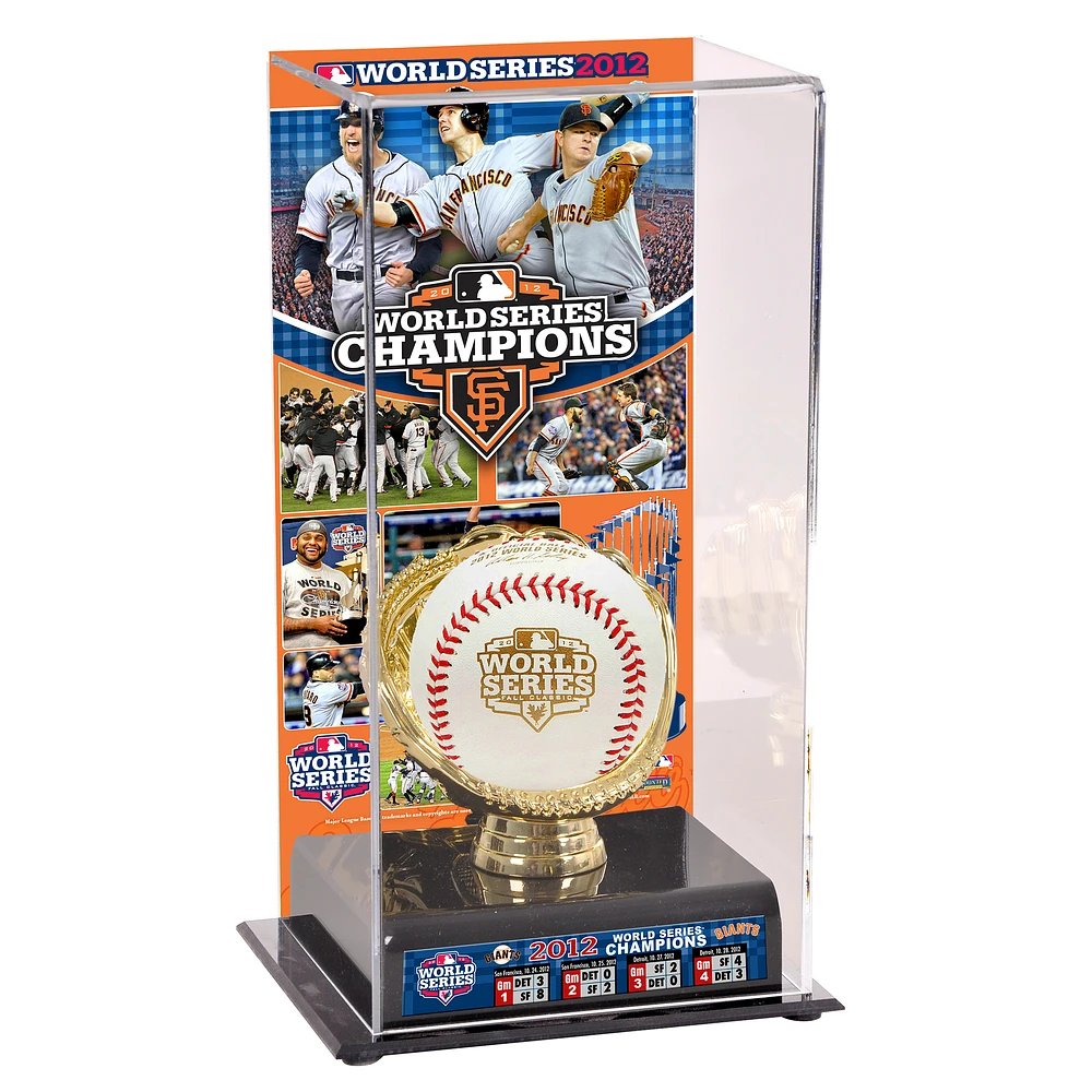 San Francisco Giants 2012 World Series Champions Gold Glove Team Logo Baseball Display Case