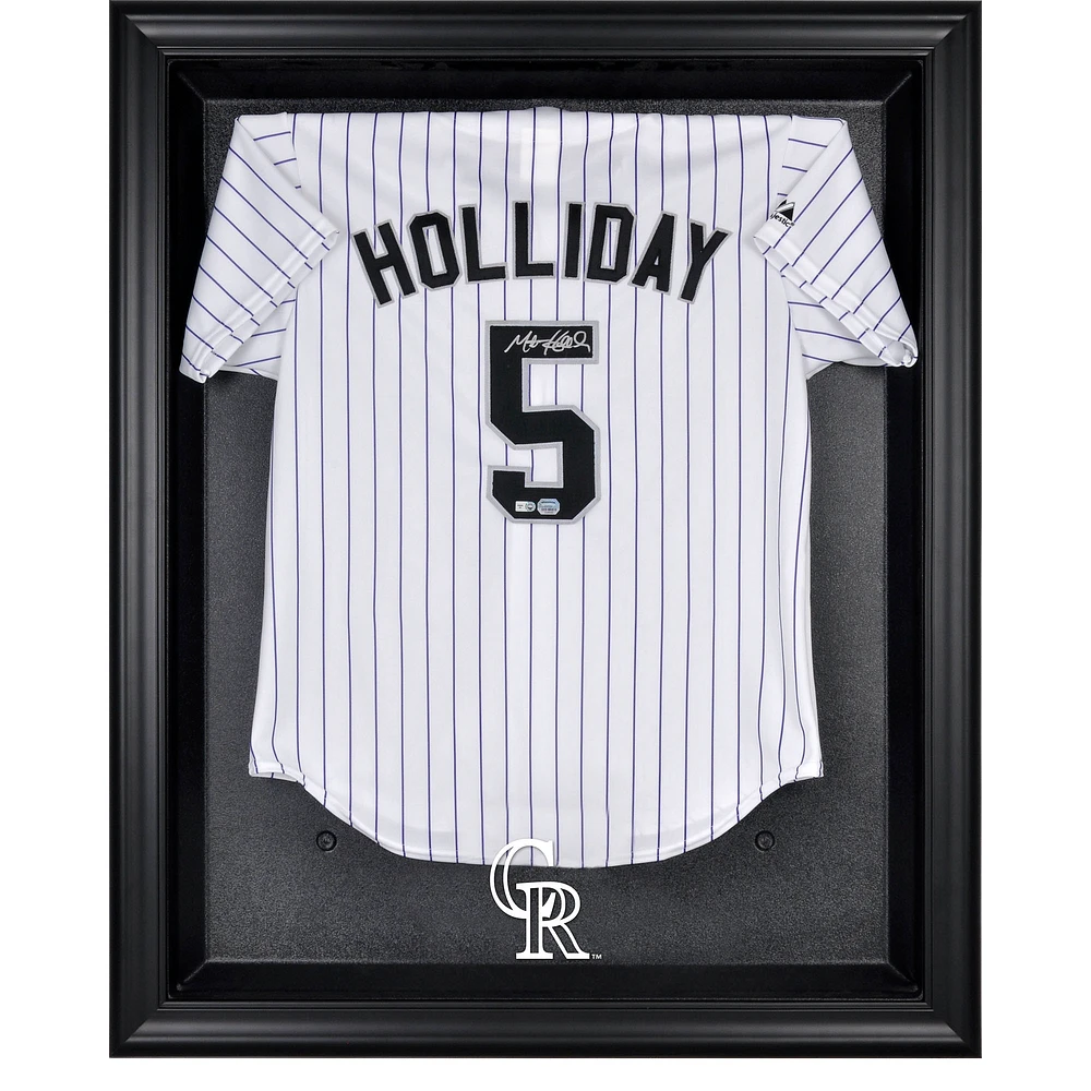 Colorado Rockies Black Framed Logo Jersey Display Case
