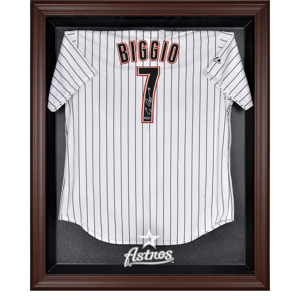Houston Astros Brown Framed Logo Jersey Display Case