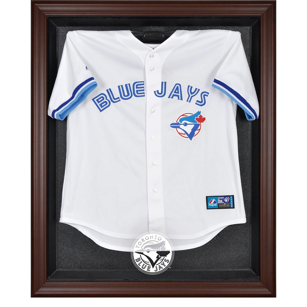 Toronto Blue Jays Brown Framed Logo Jersey Display Case