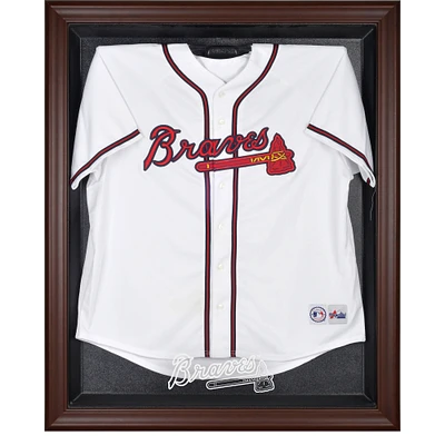 Atlanta Braves Brown Framed Logo Jersey Display Case