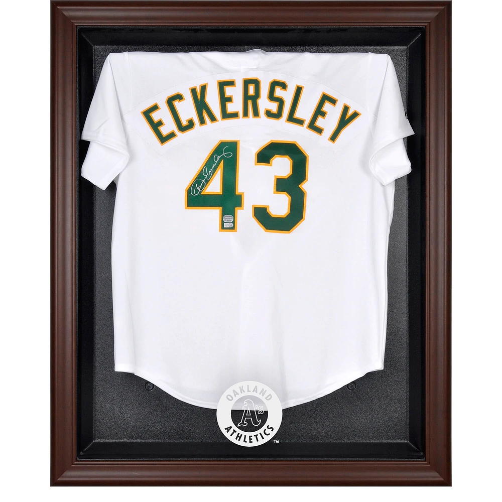 Oakland Athletics Brown Framed Logo Jersey Display Case