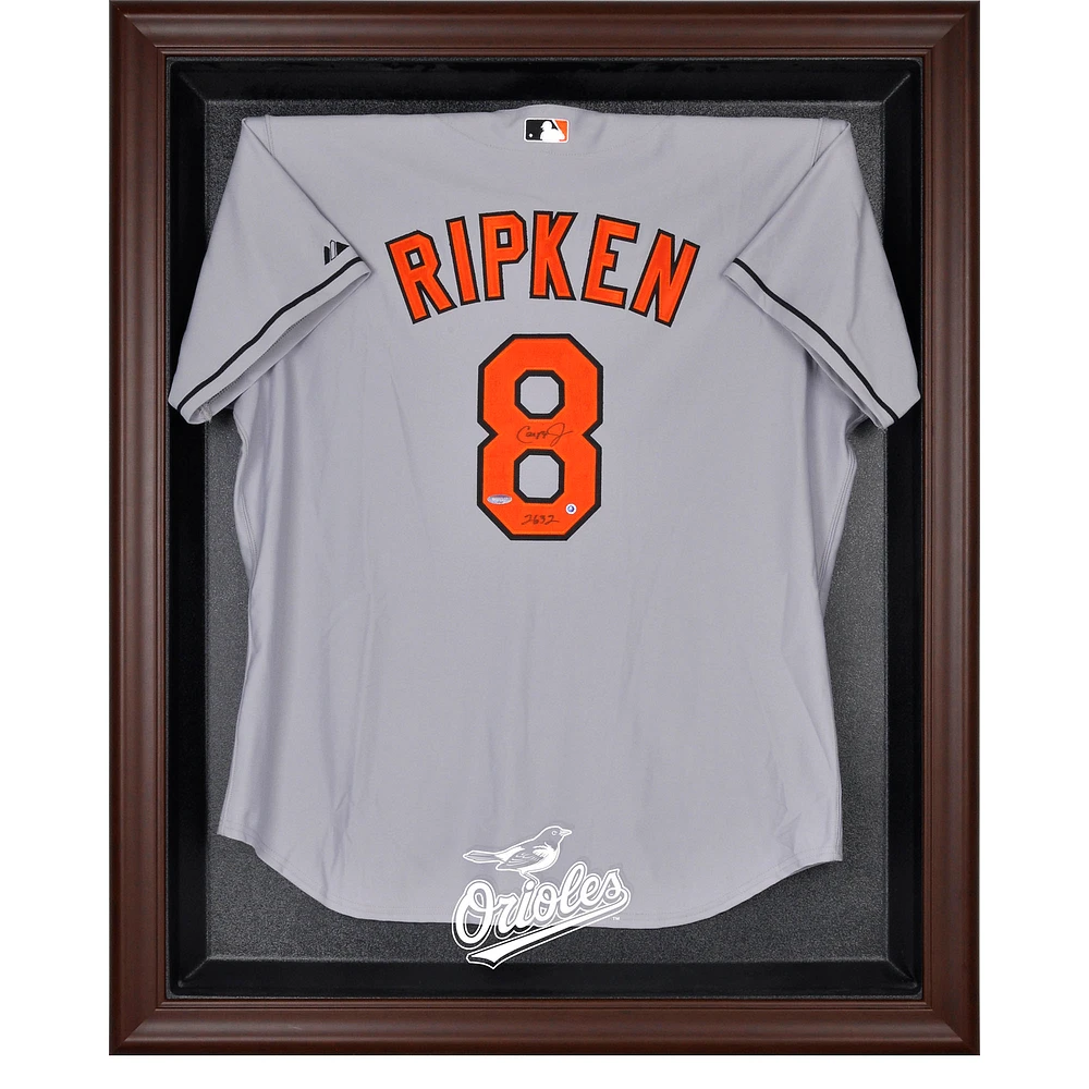 Baltimore Orioles Brown Framed Logo Jersey Display Case