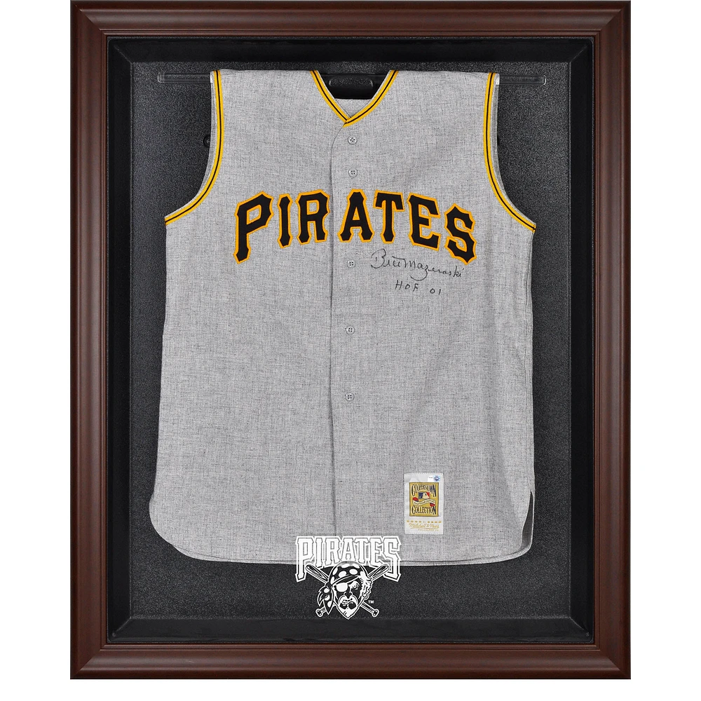 Pittsburgh Pirates Brown Framed Logo Jersey Display Case