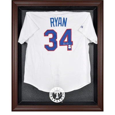Texas Rangers Brown Framed Logo Jersey Display Case