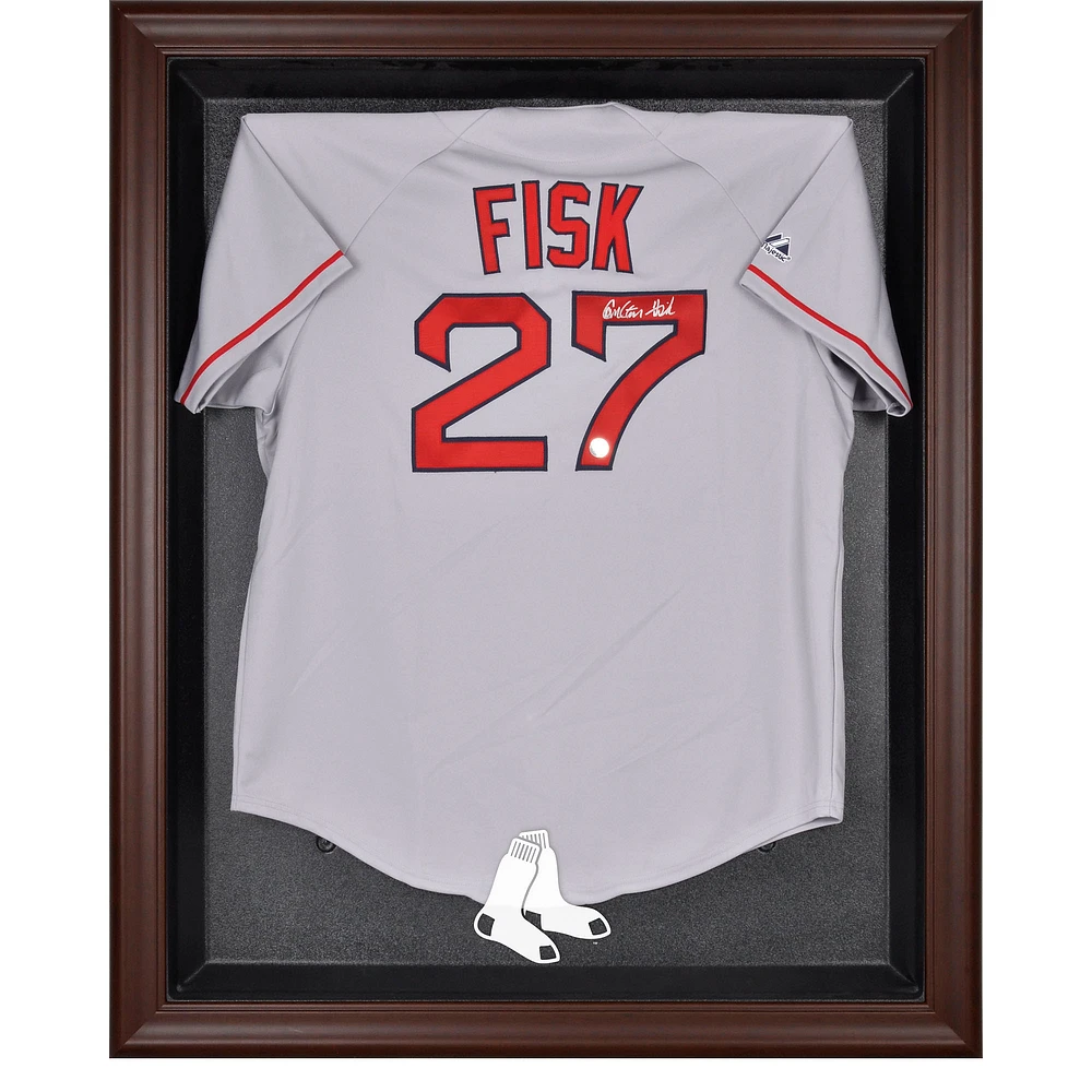 Boston Red Sox Brown Framed Logo Jersey Display Case