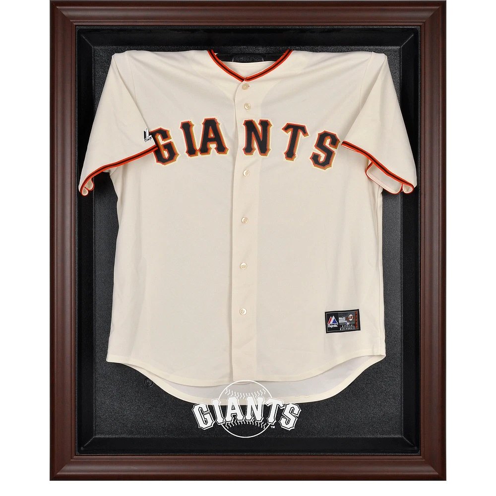San Francisco Giants Brown Framed Logo Jersey Display Case