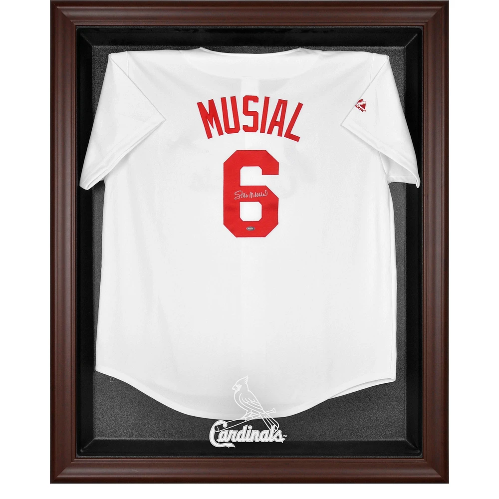 St. Louis Cardinals Brown Framed Logo Jersey Display Case