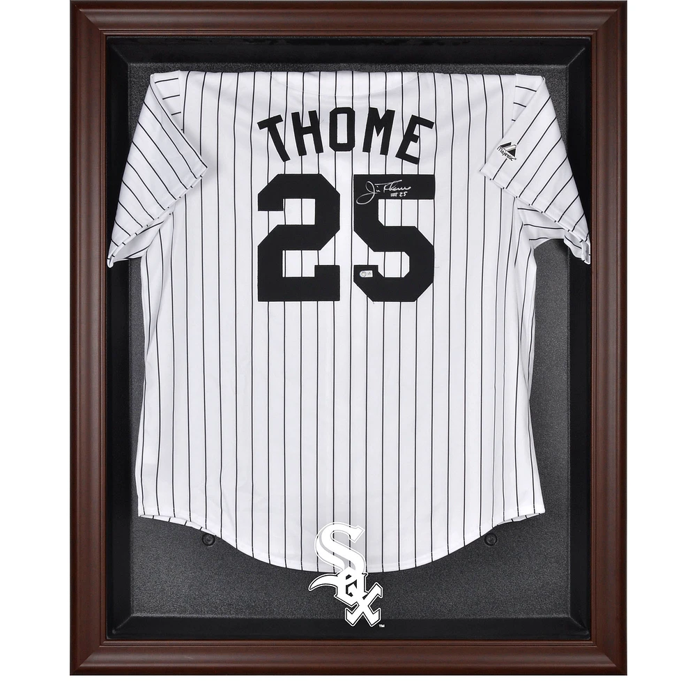 Chicago White Sox Brown Framed Logo Jersey Display Case