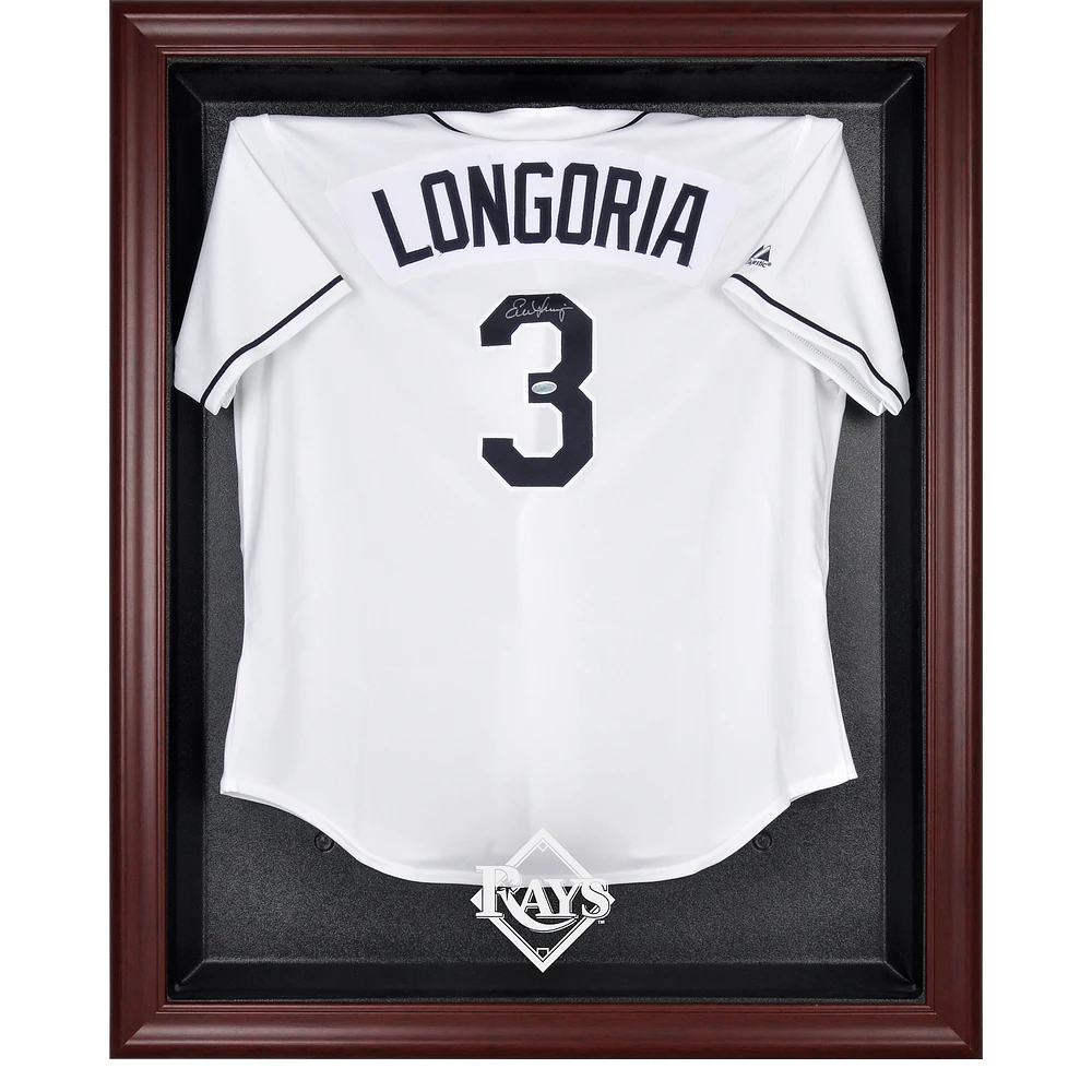 Tampa Bay Rays Mahogany Framed Logo Jersey Display Case