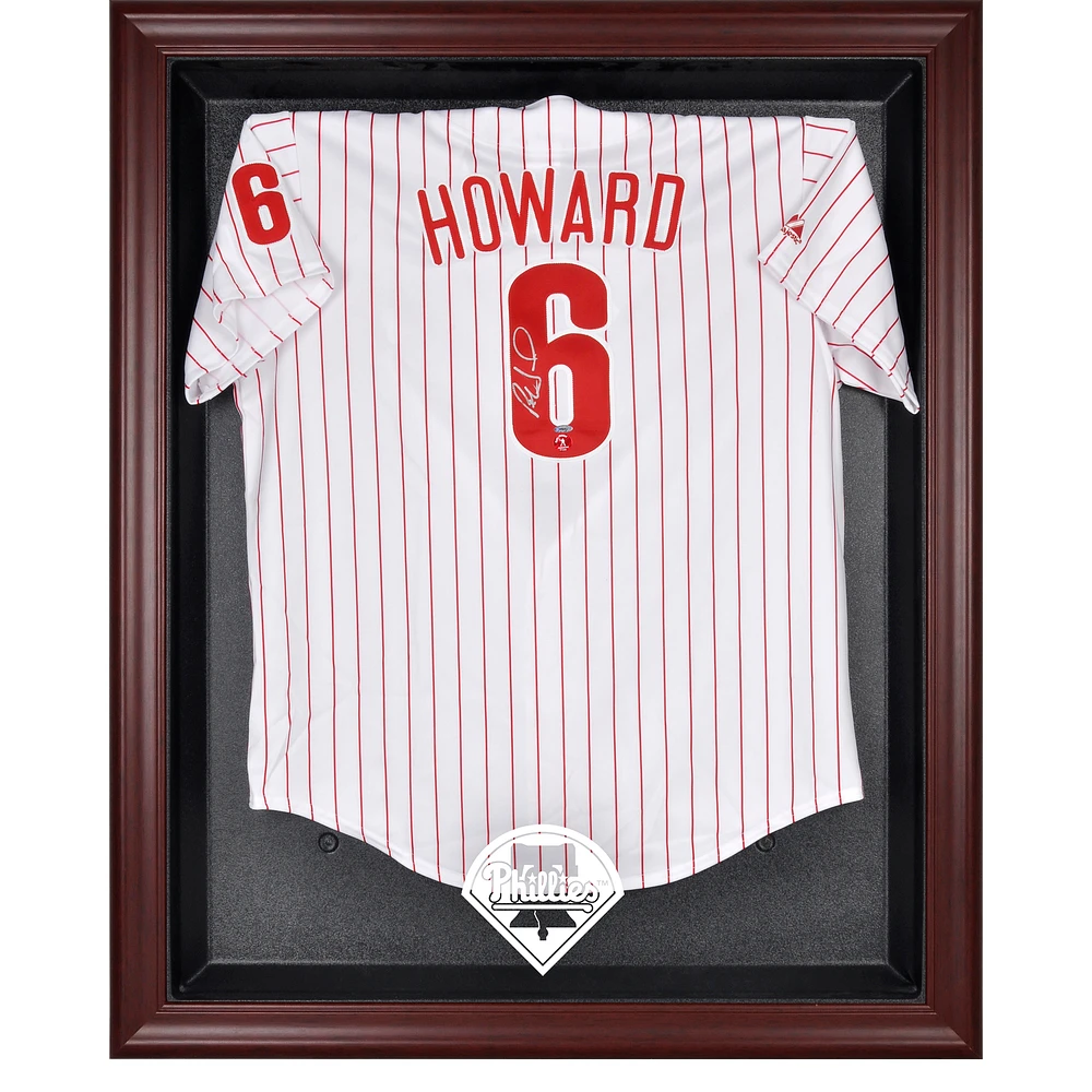 Philadelphia Phillies Mahogany Framed Logo Jersey Display Case