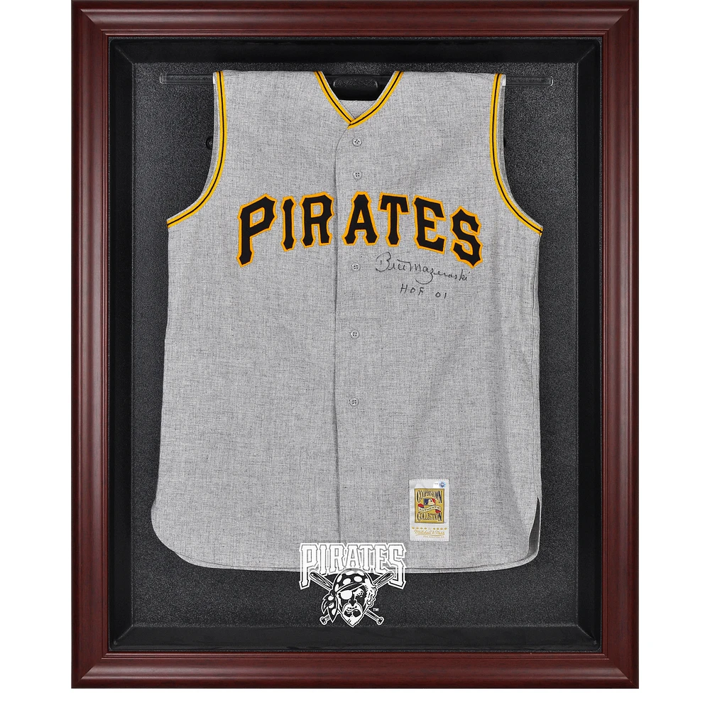 Pittsburgh Pirates Mahogany Framed Logo Jersey Display Case