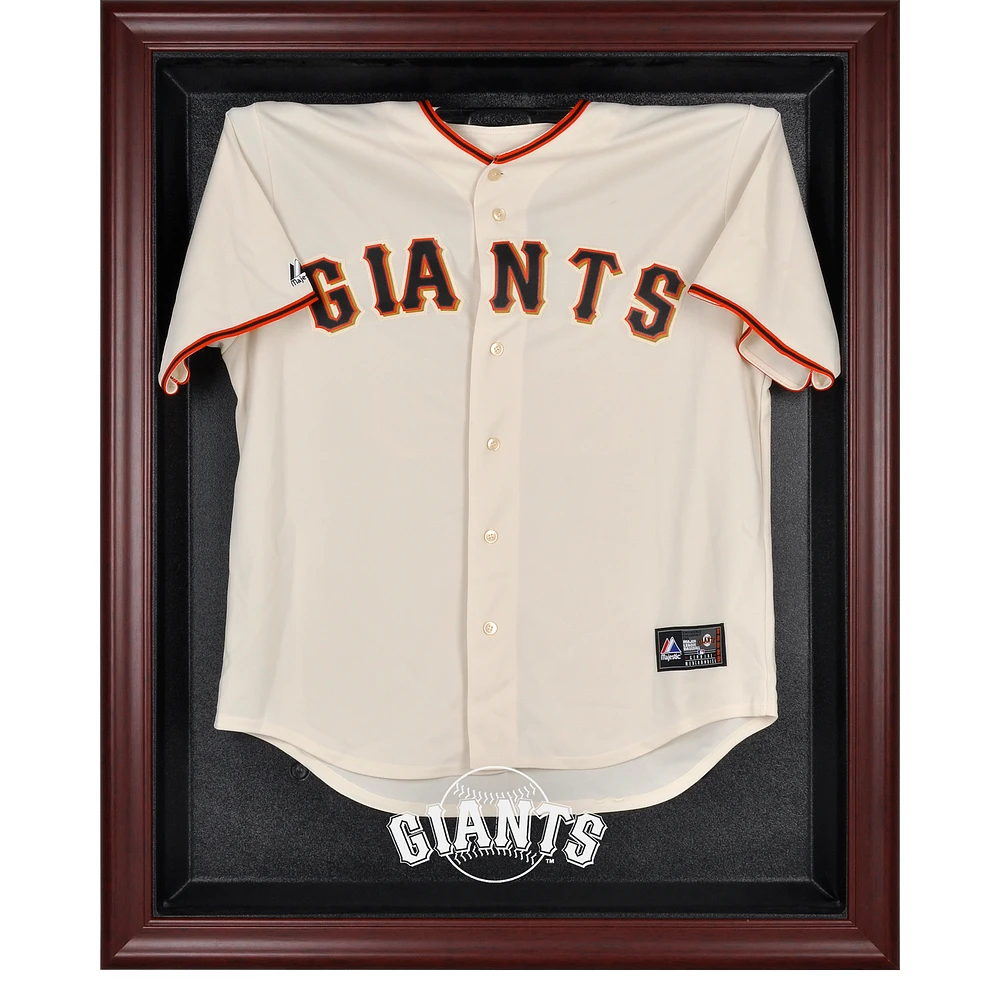 San Francisco Giants Mahogany Framed Logo Jersey Display Case
