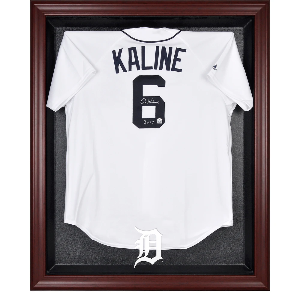 Detroit Tigers Mahogany Framed Logo Jersey Display Case
