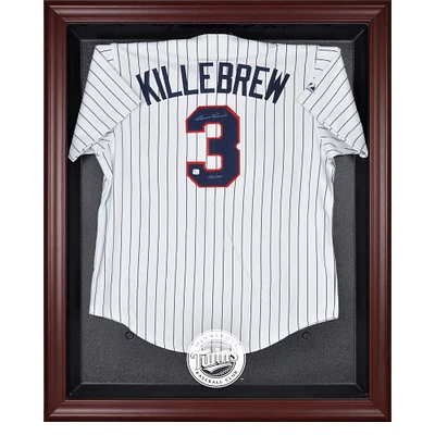 Minnesota Twins Mahogany Framed Logo Jersey Display Case