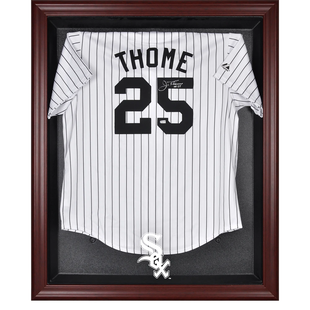Chicago White Sox Mahogany Framed Logo Jersey Display Case