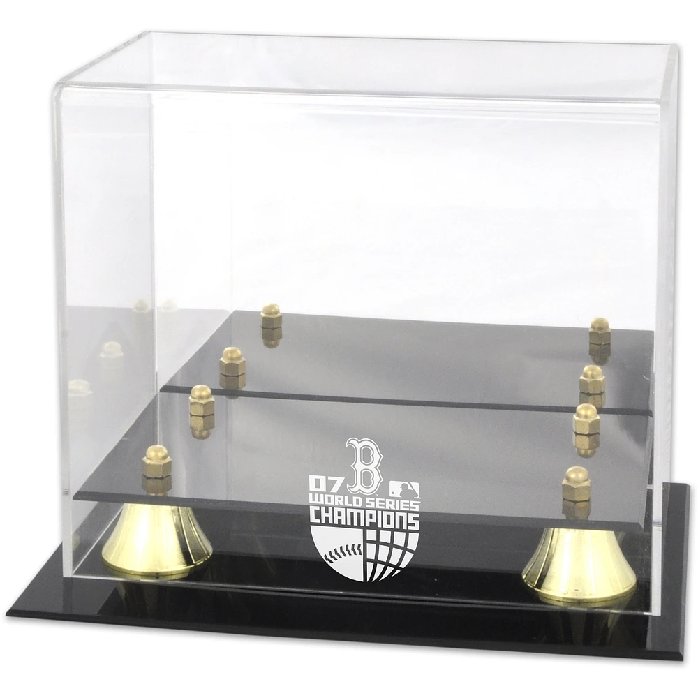 Boston Red Sox 2007 World Series Champs Golden Classic Logo Mini Helmet Case