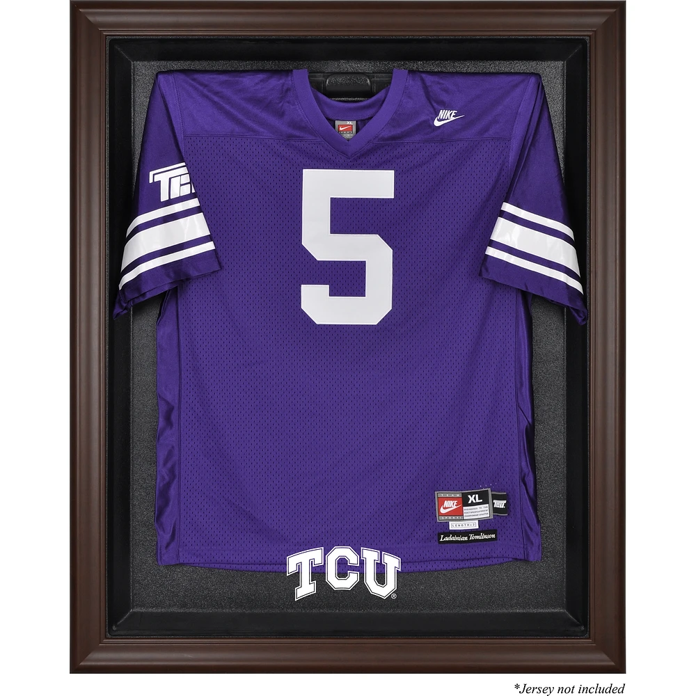 TCU Horned Frogs Brown Framed Logo Jersey Display Case