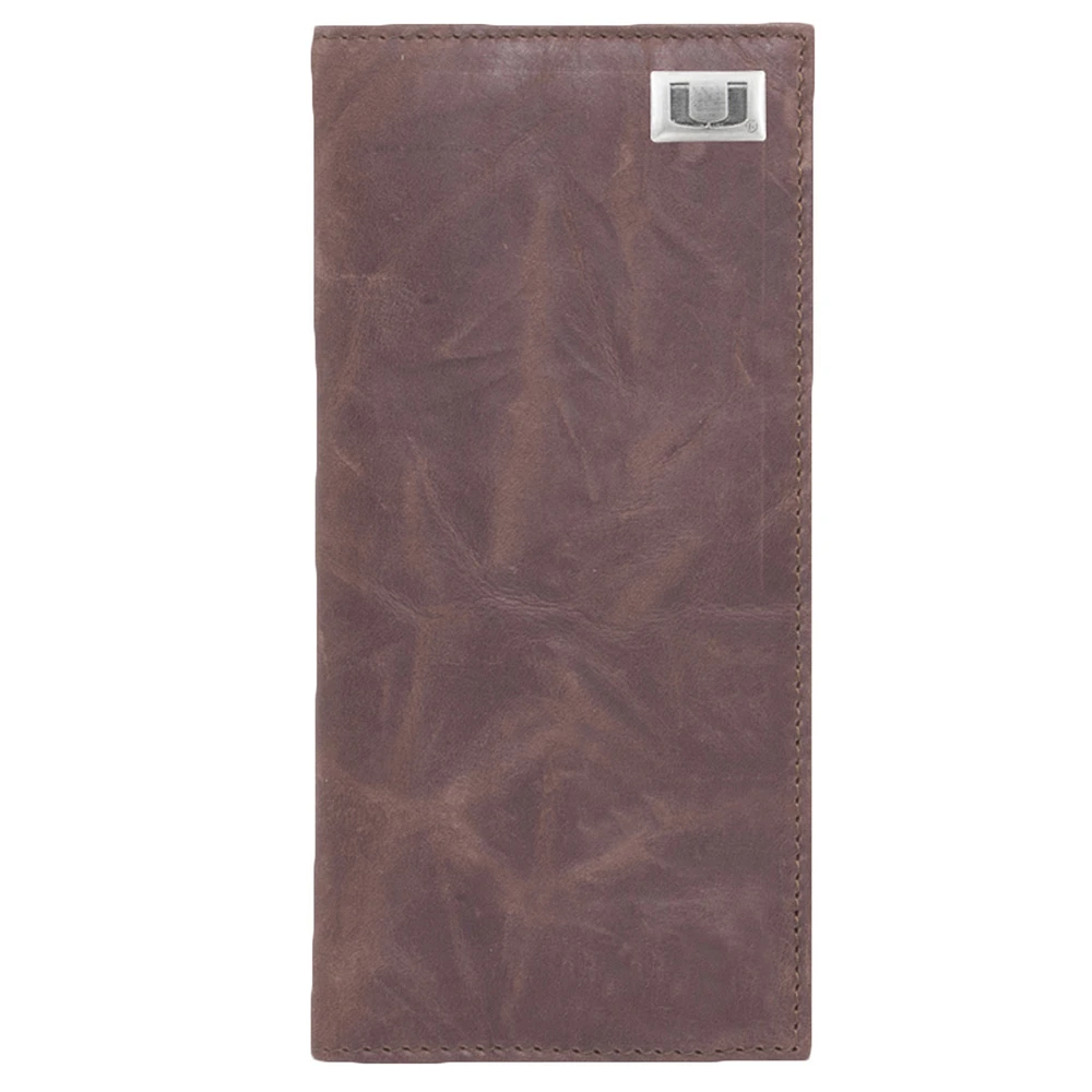 Mens Miami Hurricanes Secretary Wallet with Concho