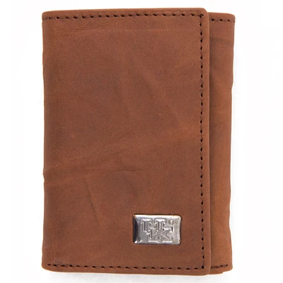 Kentucky Wildcats Leather Trifold Wallet with Concho