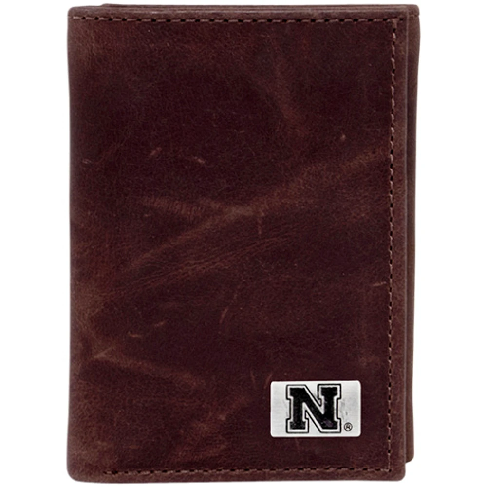 Nebraska Huskers Leather Trifold Wallet with Concho