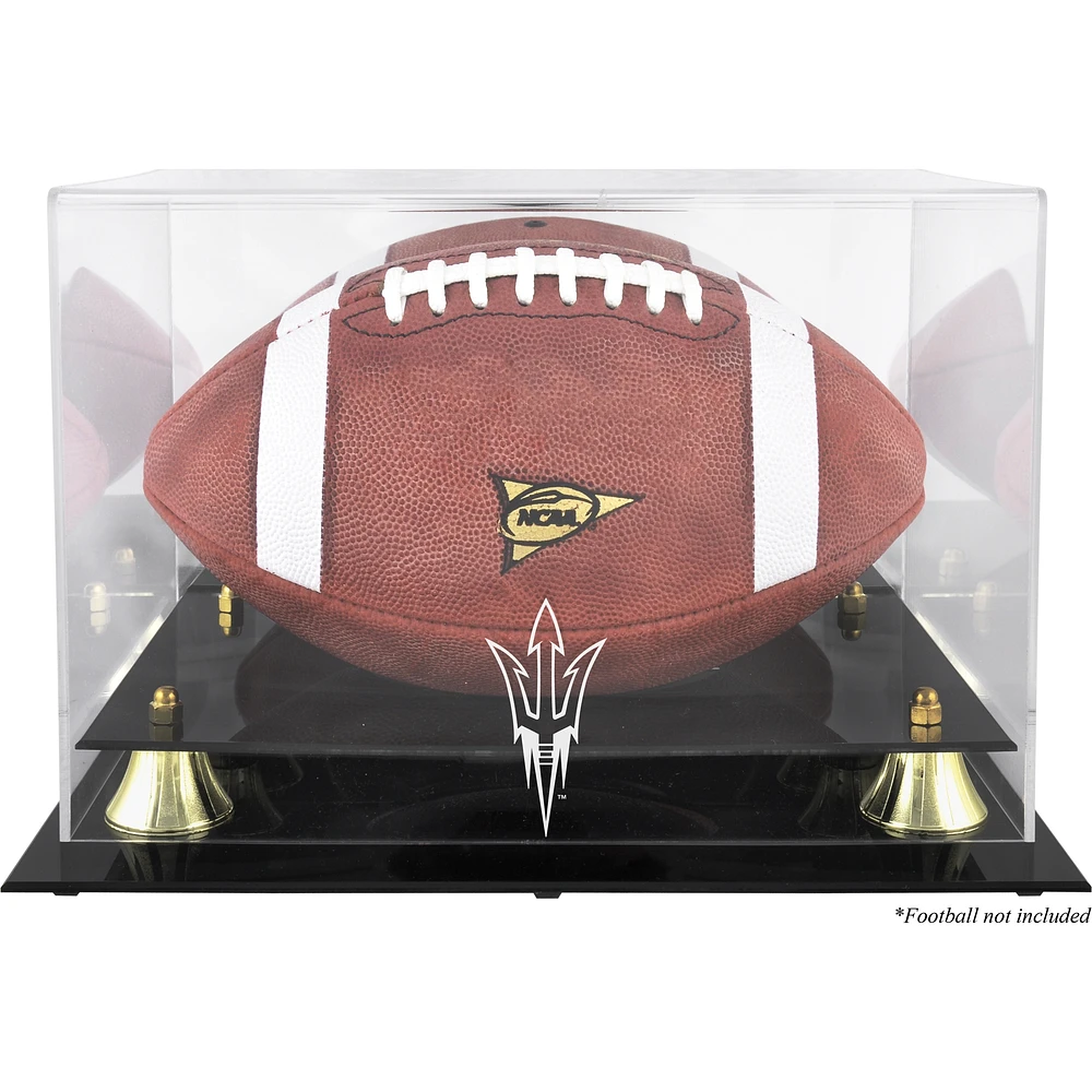 Arizona State Sun Devils Golden Classic Logo Football Display Case with Mirror Back