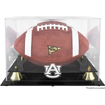 Auburn Tigers Golden Classic Logo Football Display Case with Mirror Back
