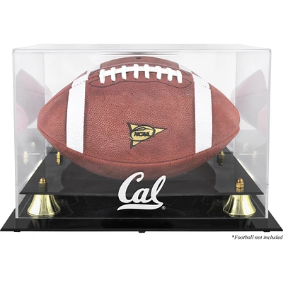 Cal Bears Golden Classic Logo Football Display Case with Mirror Back