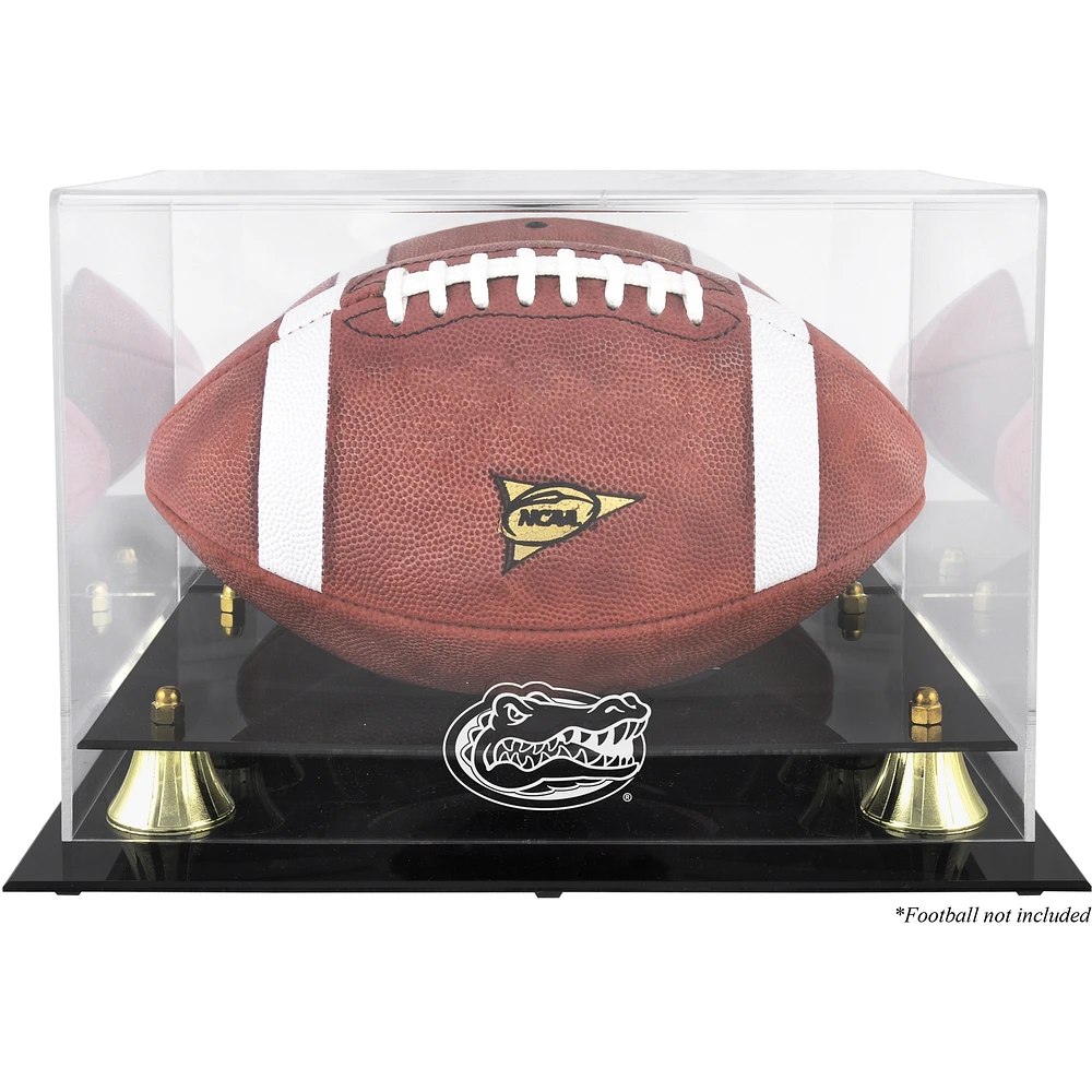 Florida Gators Golden Classic Logo Football Display Case with Mirror Back