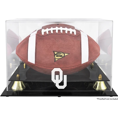 Oklahoma Sooners Golden Classic Logo Football Display Case with Mirror Back