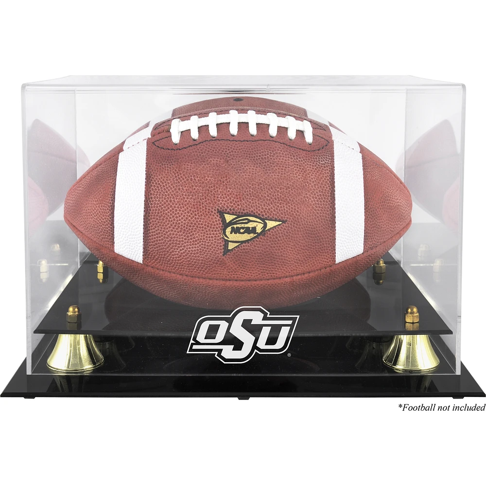 Oklahoma State Cowboys Golden Classic Logo Football Display Case with Mirror Back