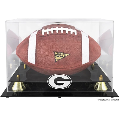 Georgia Bulldogs Golden Classic Logo Football Display Case with Mirror Back
