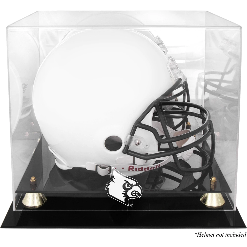 Louisville Cardinals Golden Classic Logo Helmet Display Case with Mirror Back