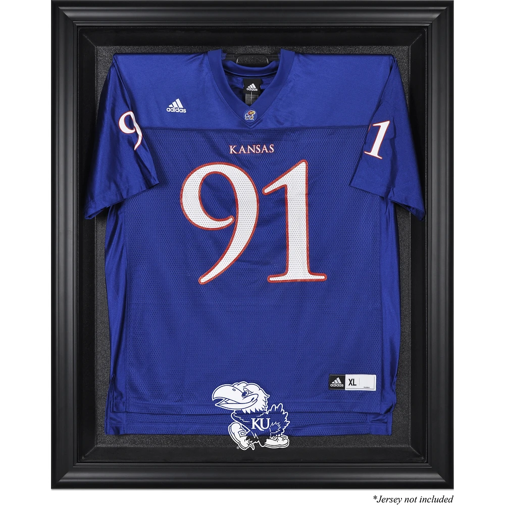 Kansas Jayhawks Black Framed Logo Jersey Display Case