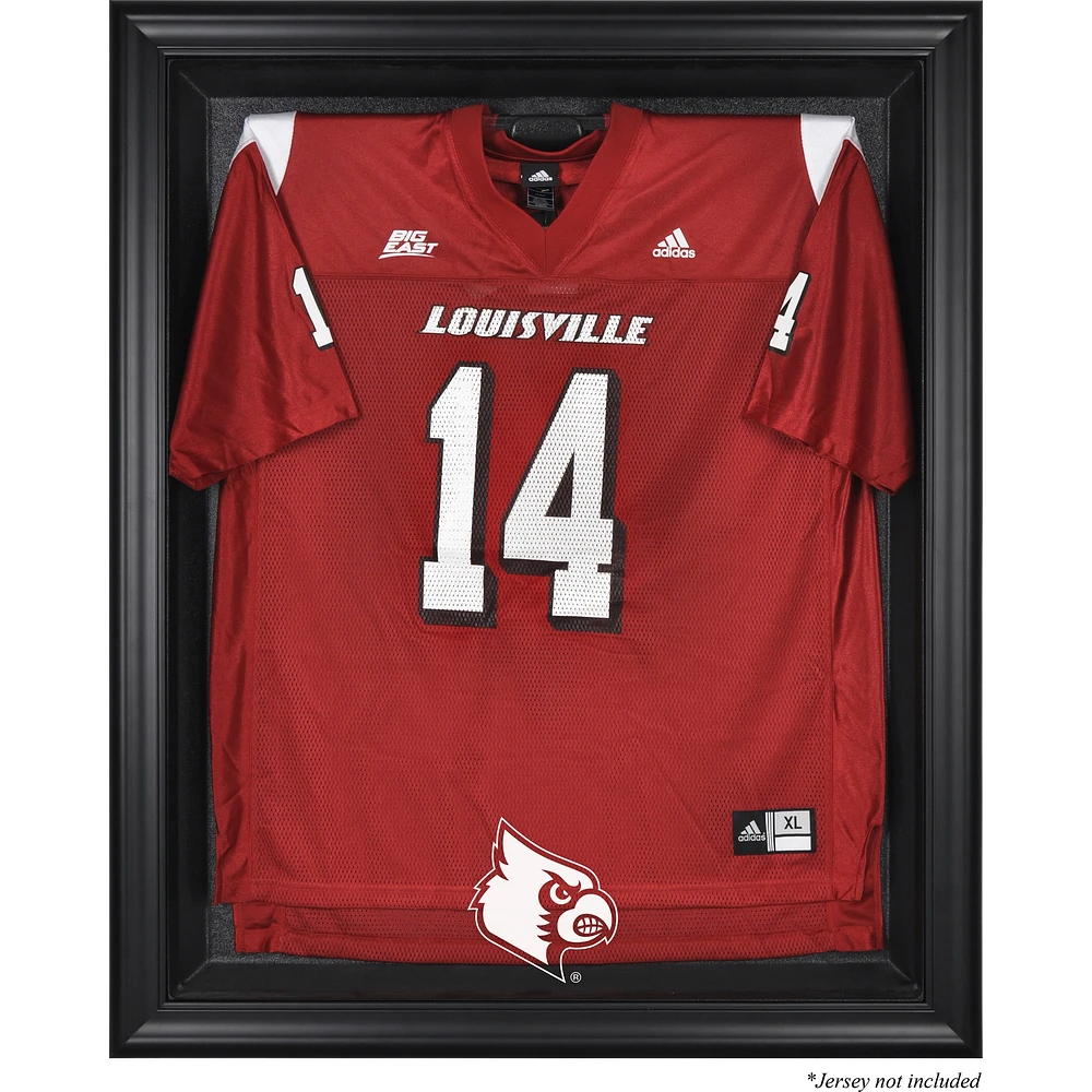 Louisville Cardinals Black Framed Logo Jersey Display Case