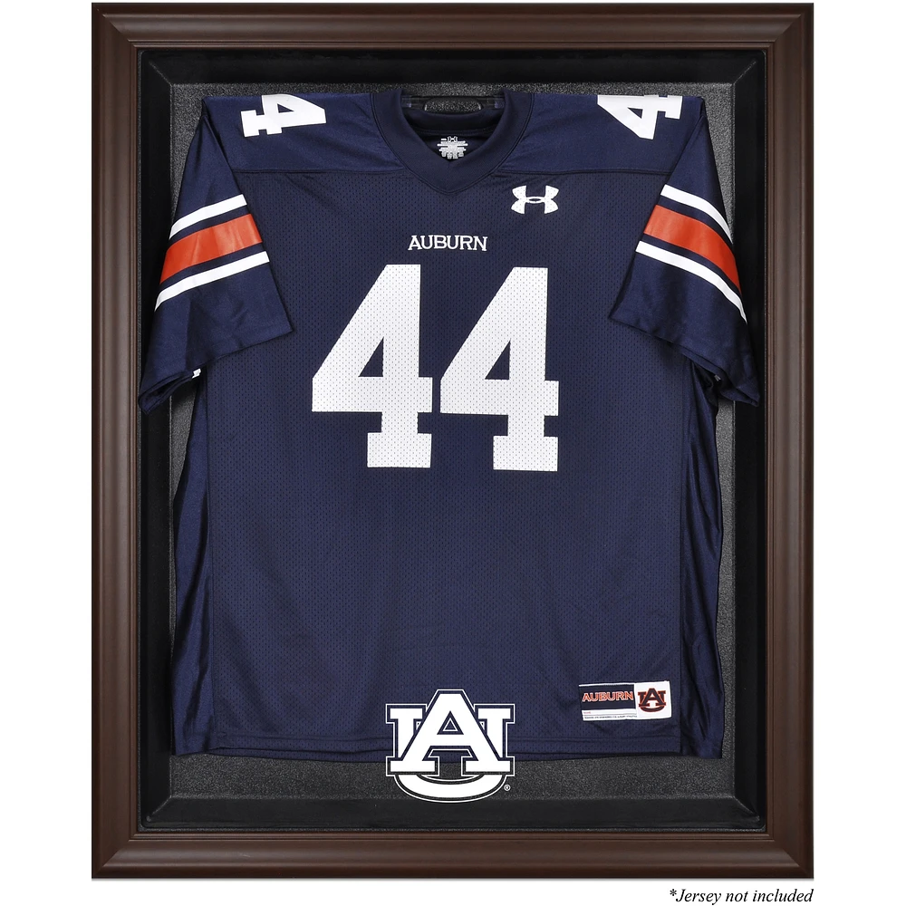 Auburn Tigers Brown Framed Logo Jersey Display Case