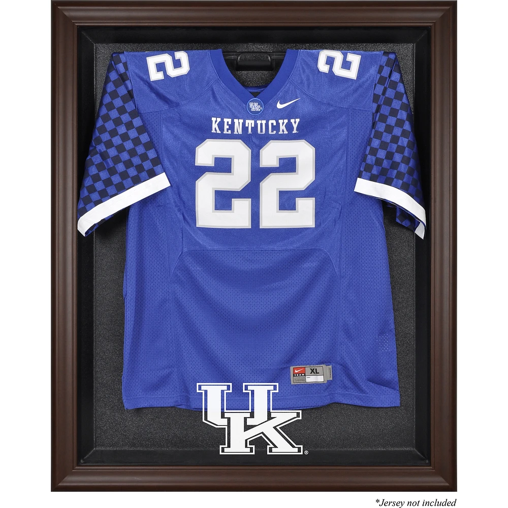 Kentucky Wildcats Brown Framed Logo Jersey Display Case