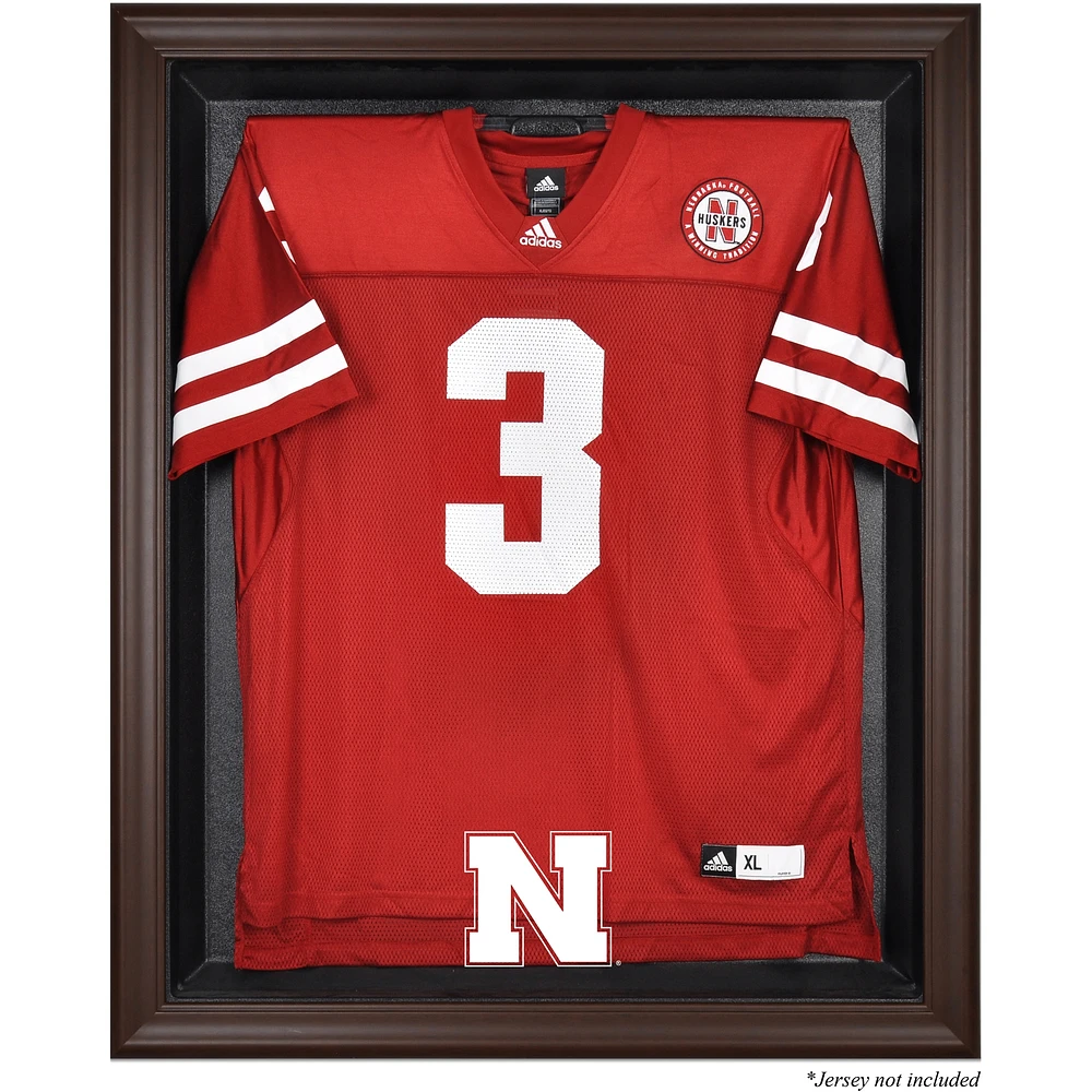 Nebraska Huskers Framed Logo Jersey Display Case