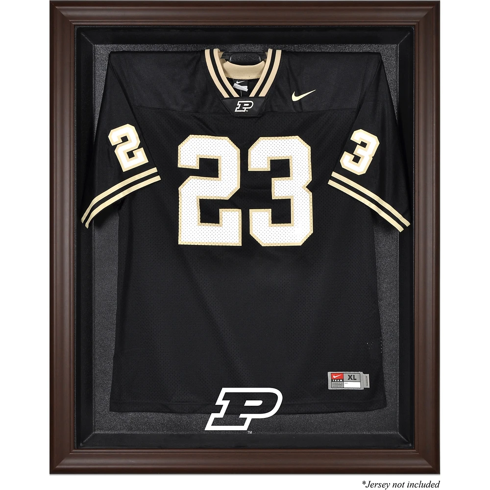 Purdue Boilermakers Brown Framed Logo Jersey Display Case
