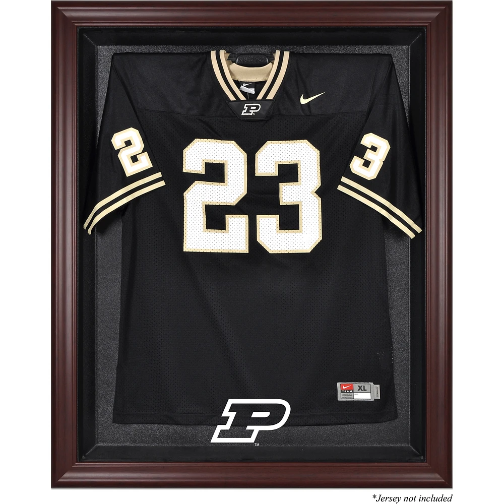 Purdue Boilermakers Mahogany Framed Logo Jersey Display Case