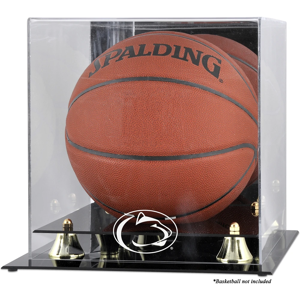 Penn State Nittany Lions Golden Classic Logo Basketball Display Case with Mirror Back